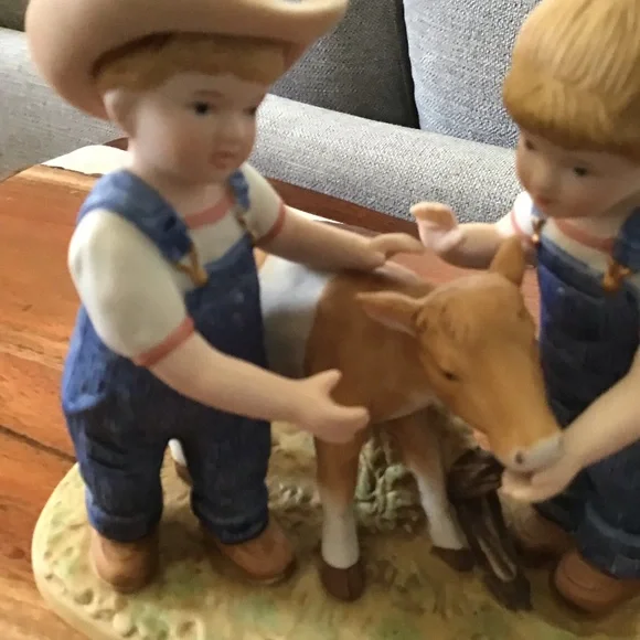 Denim Days / Barnyard  Baby Home Interiors Figurine . 1998 - Picture 3 of 8